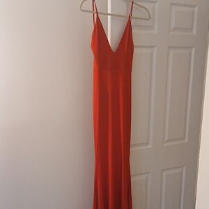 Elegant Red Sleeveless Dress